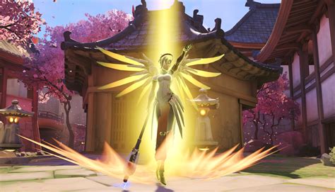 Any damage source can be buffed by Mercy, except in the case of it involving another entity, like turrets, Widowmaker's mine and Junkrat's trap (the mine can be buffed however). . Mercy ult